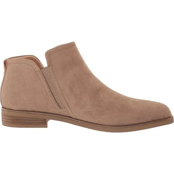 Dr. Scholl's Ankle Bootie Women's Woodsmoke Brown Fabric Synthetic Rubber Astir